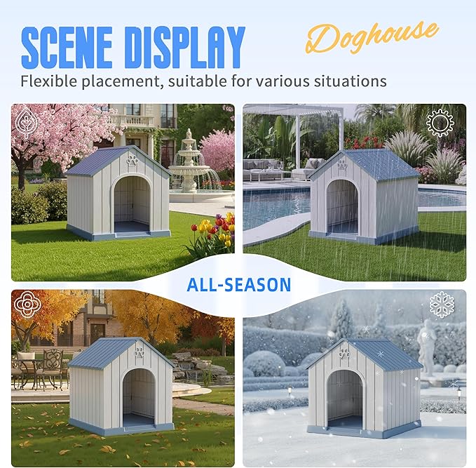 DRATO Large Dog House Indoor Outdoor Waterproof, Puppy Shelter - Image 8