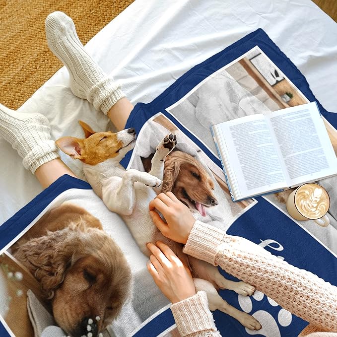 Personalized Pets Blanket with Photos, Custom Blanket - Image 5