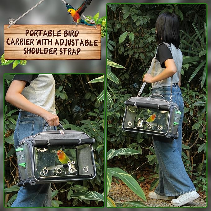 Bird Carrier Airline Approved, Bird Travel Cage - Image 5