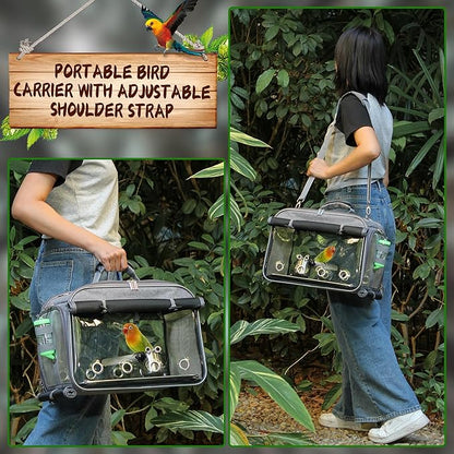 Bird Carrier Airline Approved, Bird Travel Cage - Image 5