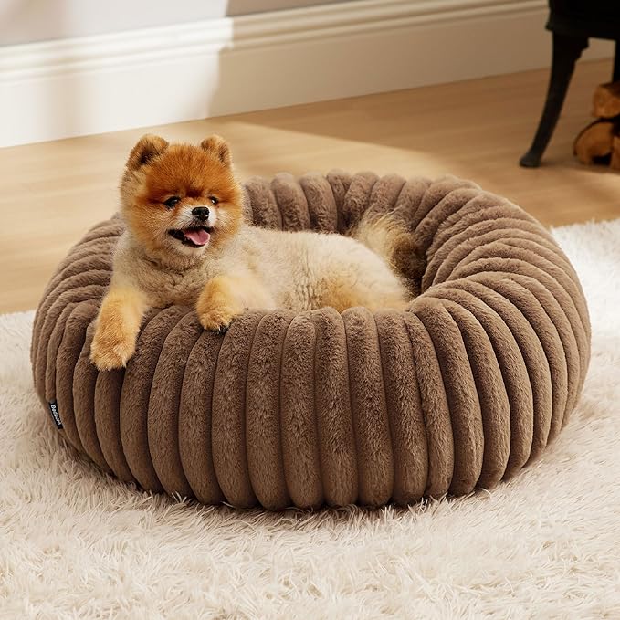 Bedsure ComfyFleece™ Donut Small Dog Bed by Unknown