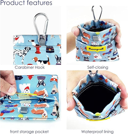 Dog Treat Pouch, Cotton Pocket Sized Training Holder, Hand Free Walking Funny - Image 3