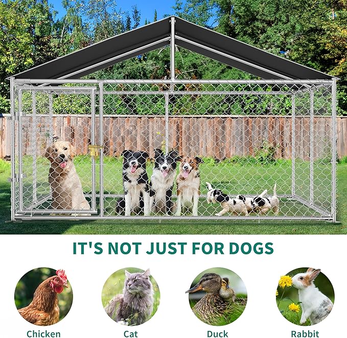 YITAHOME 10'x10' Outdoor Dog Enclosure - Image 4