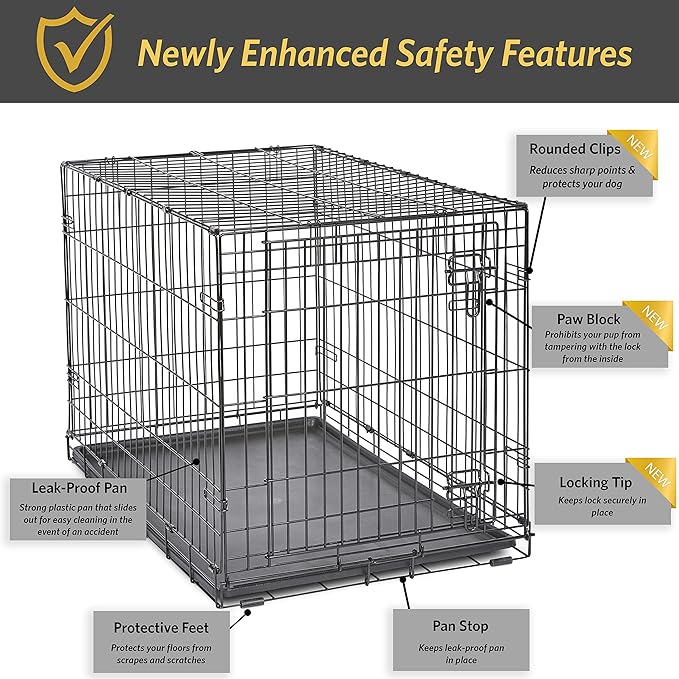 Midwest Homes for Pets 36-Inch New World Crate for Medium-Large Breeds - Image 4
