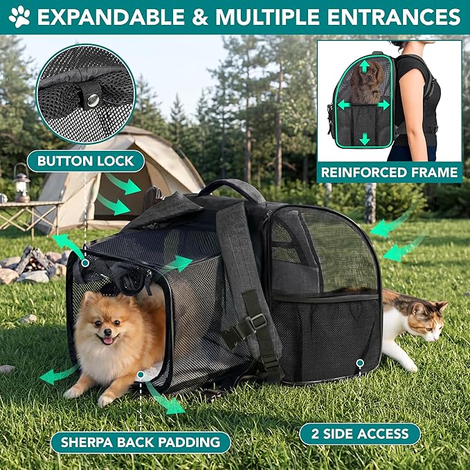 PetAmi Expandable Dog Backpack Carrier - Image 3