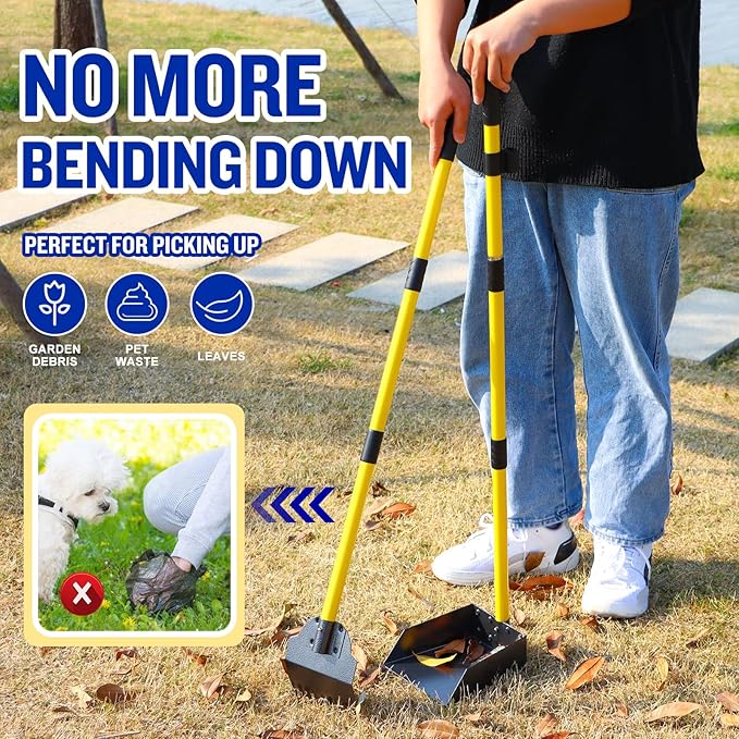 Dog Pooper Scooper, Tray and Spade Set Poop Scooper - Image 3