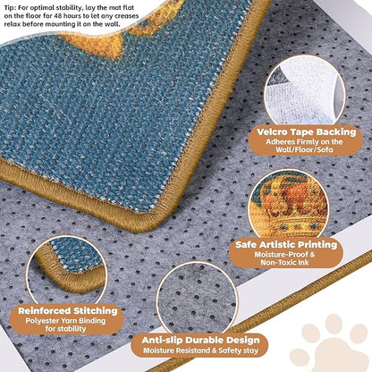 Sisal Cat Scratcher Mat, Cat Wall Scratcher - Image 3