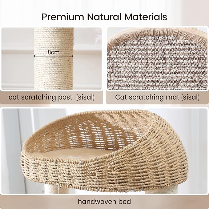 59-inch Cat Tree，Cat Tower - Image 5