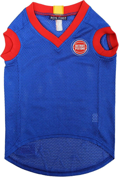 Pets First NBA DETROIT PISTONS DOG Jersey, Large - Image 3