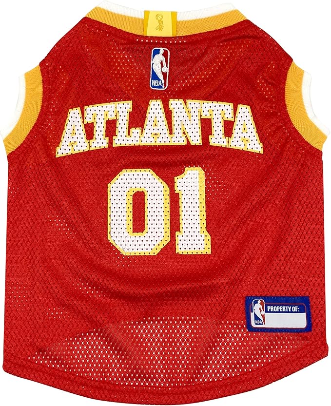 Pets First NBA Atlanta Hawks Dog Jersey, X-Small- Tank Top Basketball Pet Jersey by PETSFIRST