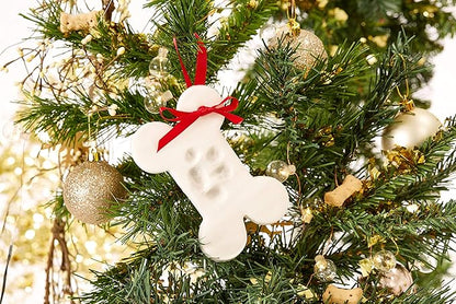 Kate & Milo Christmas Pet Paw Print Bone Ornament, Pet Holiday Decor, Dogs or - Image 3