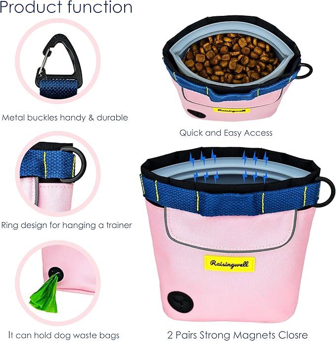 Raisingwell Dog Treat Pouch for Pet Walking and Training - Image 3