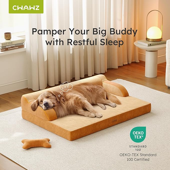 CWAWZ XL Orthopedic Dog Bed, Extra Large Dog Bed, Dual-Sided Pet Cooling Beds - Image 2