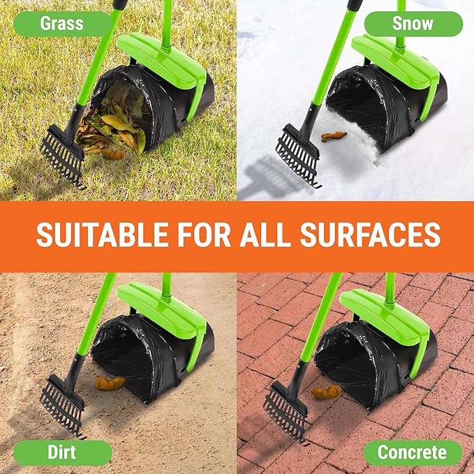 Pupzle Dog Pooper Scooper with Bag Attachment, Dog Poop Scoop - Image 8