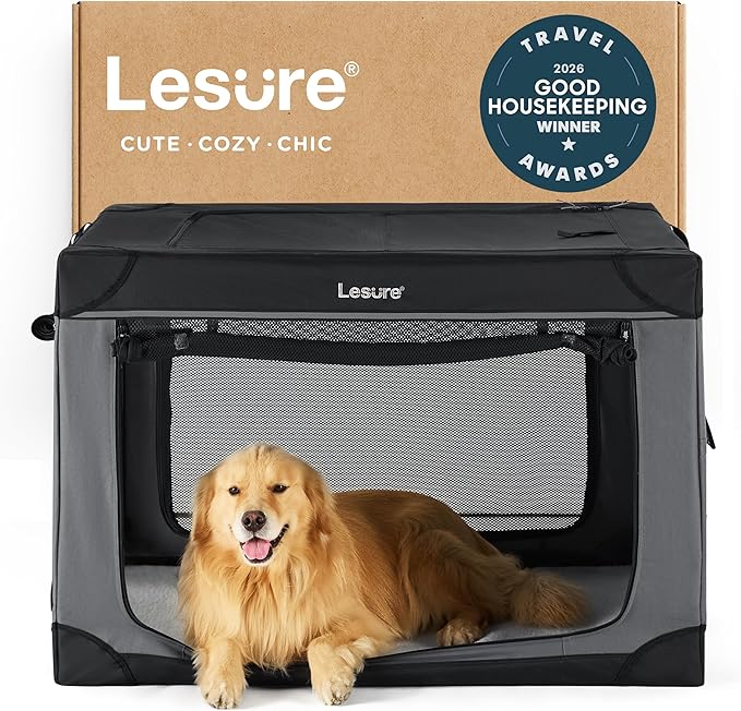 Lesure Shown on TODAY Show Soft Collapsible Dog Crate by Lesure