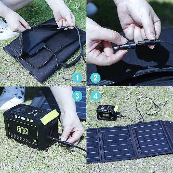 MARBERO Portable Solar Panel 30W Solar Panel Charger 23% High Efficiency - Image 4