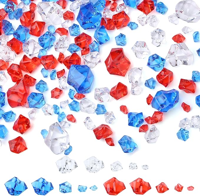 700Pcs Fake Ice Cubes 5 Size Acrylic Ice by NUKAYAI