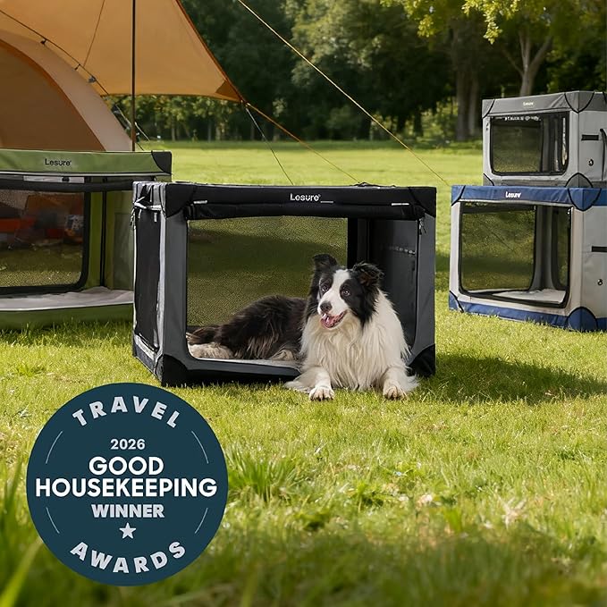 Lesure Shown on TODAY Show Soft Collapsible Dog Crate - Image 2