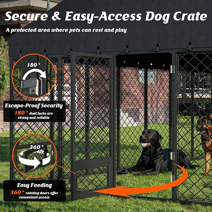 10x10FT Dog Kennel Outdoor - Image 4