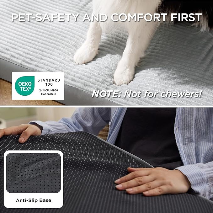 Bedsure ComfyFleece Dog Beds Large Sized Dog- Orthopedic Pet Beds - Image 4