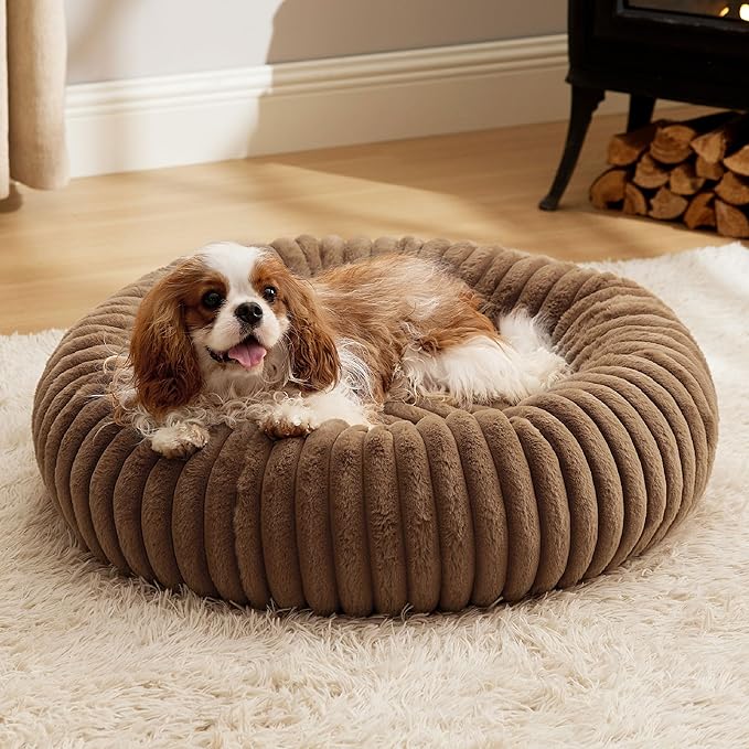 Bedsure ComfyFleece™ Donut Medium Dog Bed by Unknown