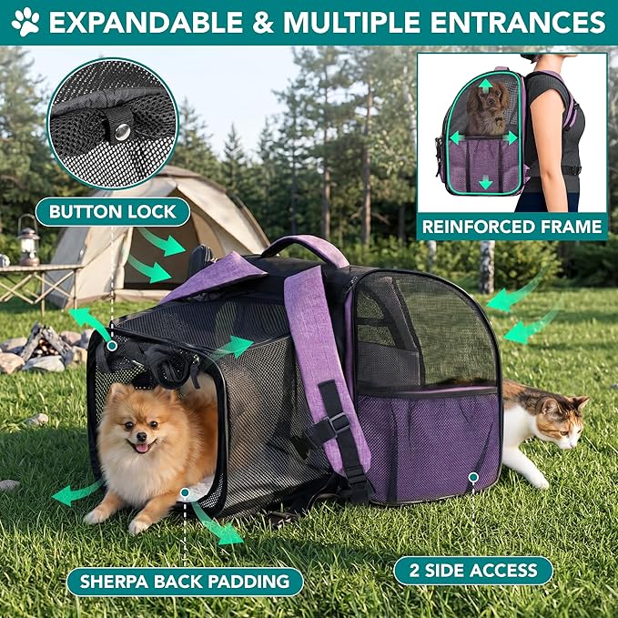 PetAmi Expandable Dog Backpack Carrier - Image 3