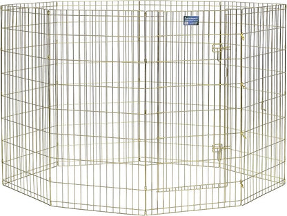 MidWest Homes for Pets Folding Metal Dog Exercise Pen, Indoor/Outdoor Playpen - Image 2