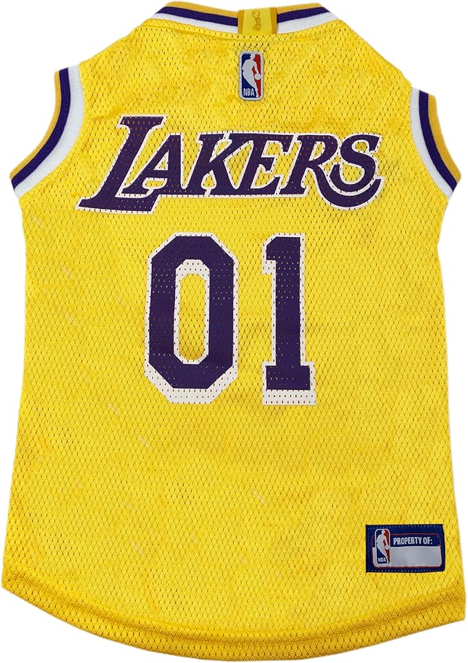 NBA LOS ANGELES LAKERS DOG Jersey, Large by PETSFIRST