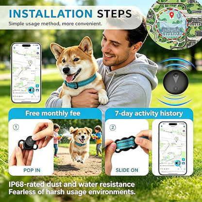 GPS Tracker for Dogs & Cats, Smart Pet Collar Tracker Works - Image 8