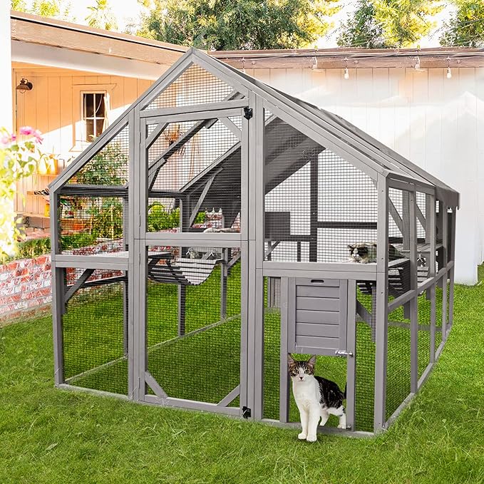 Aivituvin Catio Outdoor Cat Enclosure Large Cat Run - Image 2