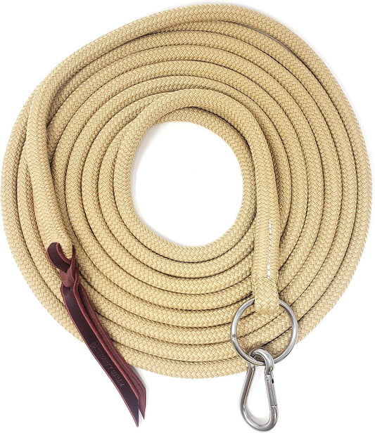 22' Long Line with SS O Ring and Carabiner (Beige)