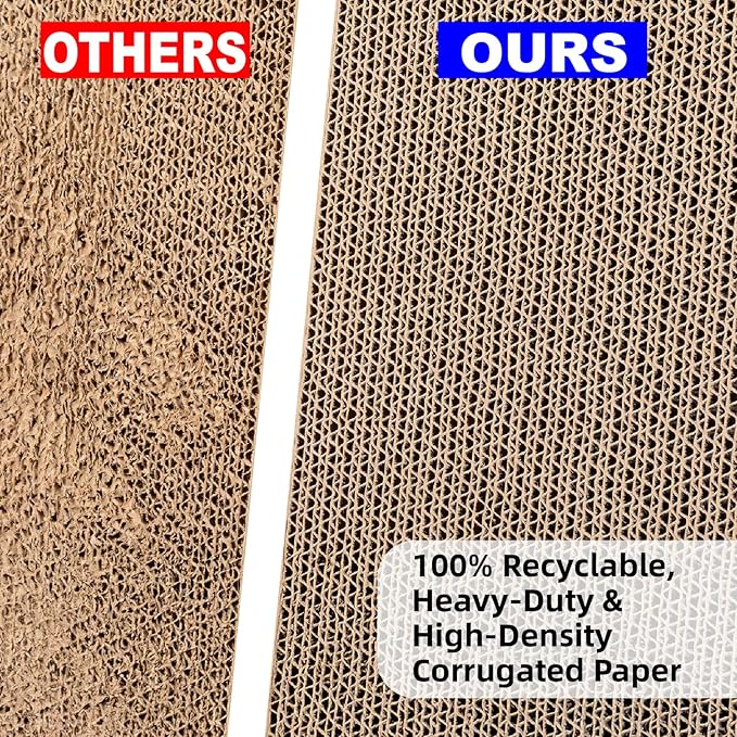 26.8 Inch Cat Scratching Post, Premium High Density Cardboard Cat Scratcher - Image 6