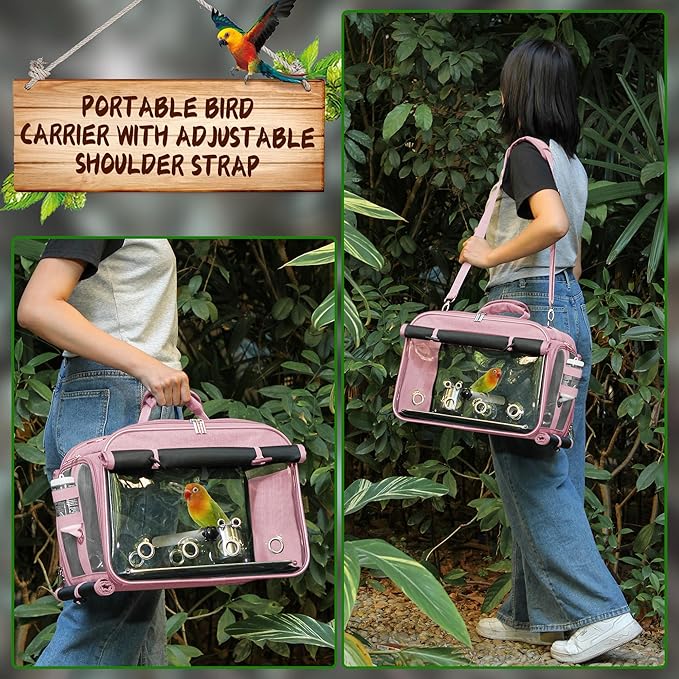 Bird Carrier Airline Approved, Bird Travel Cage - Image 4