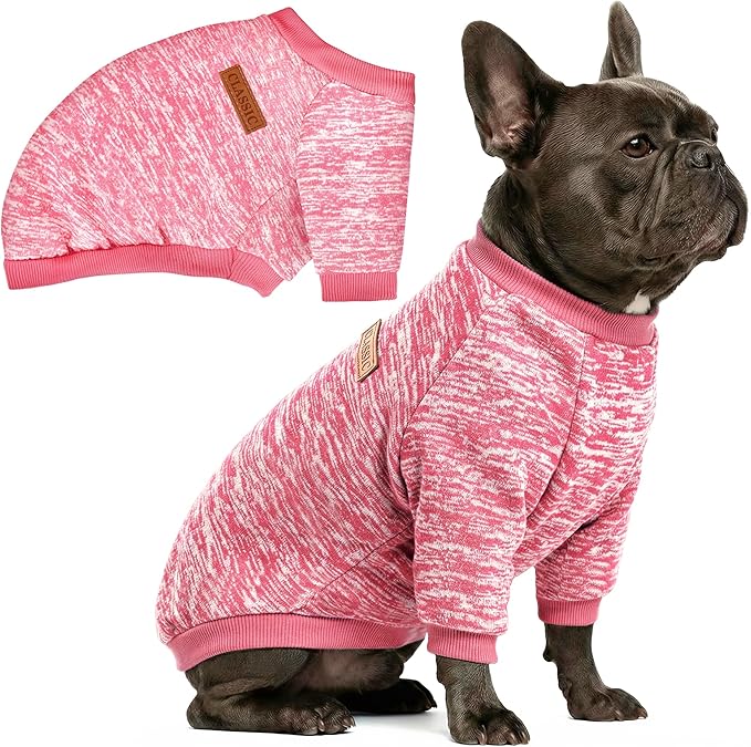 1 Pack Dog Sweaters for Small Dogs Girl Boy Winter Fleece Clothes Warm Soft Dog by BAOBICUTE