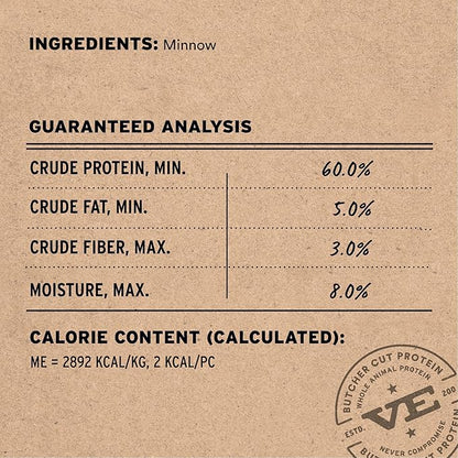 Vital Essentials Freeze Dried Minnows Cat Treats | Single Ingredient | Premium - Image 3