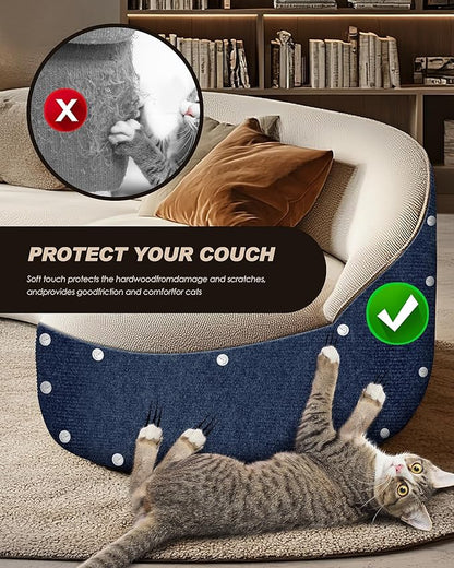VIVOYAN 78.7"x15.8" Cat Scratch Mat, Trimmable Self-Adhesive Carpet, DIY Climb - Image 6