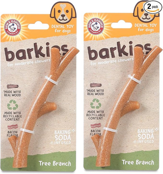 Arm & Hammer for Pets Barkies Tree Branch Compressed Wood Collection, 8 Inch by ArmHammer