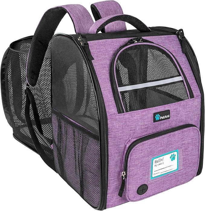 PetAmi Expandable Dog Backpack Carrier by PetAmi