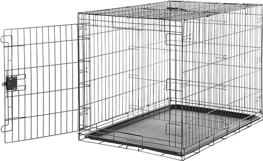Amazon Basics Durable, Foldable Metal Wire Dog Crate by AmazonBasics