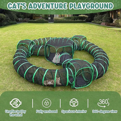 Pawtenda Outdoor Cat Enclosures, 10 in 1 Cat Tent - Image 3