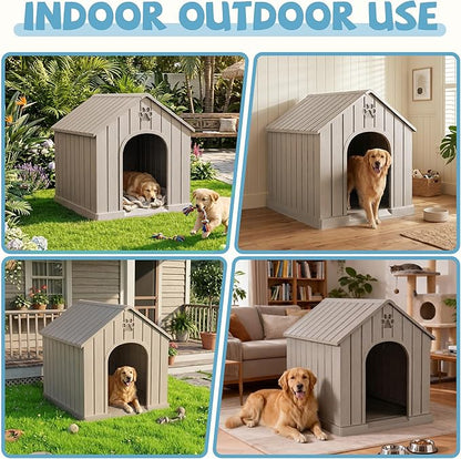 EFU Large Dog House Outdoor Indoor, Waterproof Dog House - Image 2