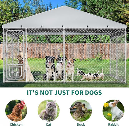 YITAHOME 10'x10' Outdoor Dog Kennel - Image 5