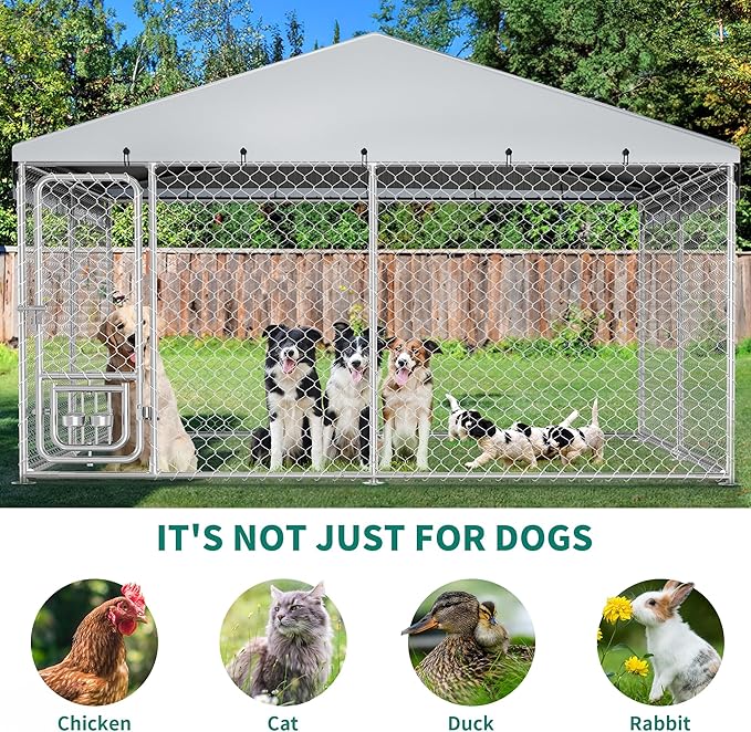 DWVO 10'x10' Dog Kennel Outdoor - Image 5