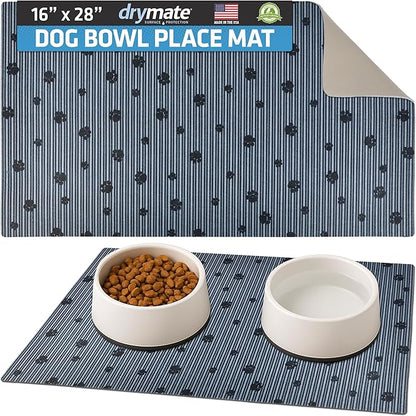 Drymate Pet Bowl Placemat, Dog & Cat Food Feeding Mat by Drymate