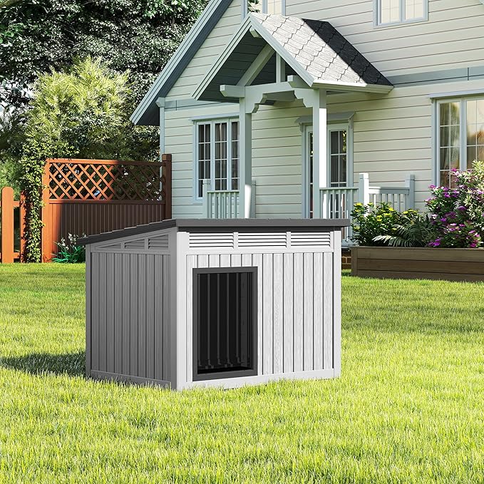 Fancyango Outdoor Dog House for Large Dogs, Outside Dog House - Image 8