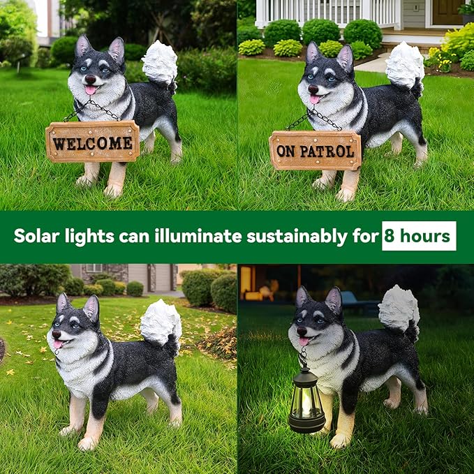 Shiba Inu Dog Garden Statue - Image 5