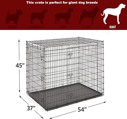 Solutions by MidWest Homes for Pets 54-Inch Drop Pin Crate for Giant Breeds - Image 6