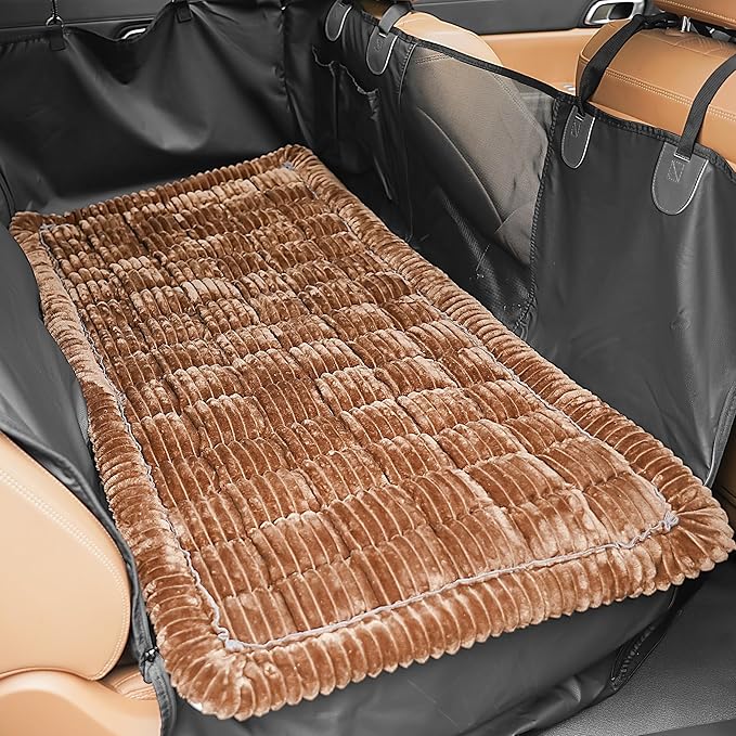 HiPetpy Backseat Dog Bed Mat for Car, Non-Slip Dog Bed for Car Back Seat by HiPetpy