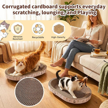 PatiencET Oval Cat Scratcher Lounge - Image 4