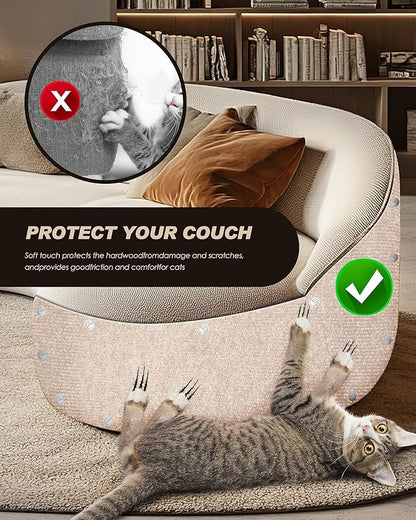Cat Scratch Furniture Protector, Trimmable Self-Adhesive Carpet, DIY Climb Cat - Image 6